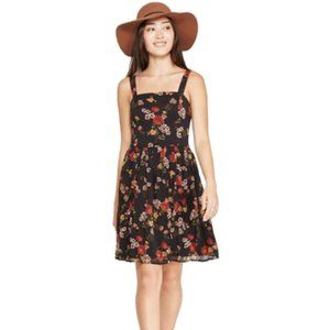 Xhilaration Black Floral Sundress